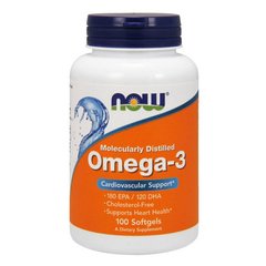 NOW Omega-3 100 капсул Омега-3