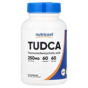 Nutricost TUDCA 250 mg 60 капсул Жовчні кислоти