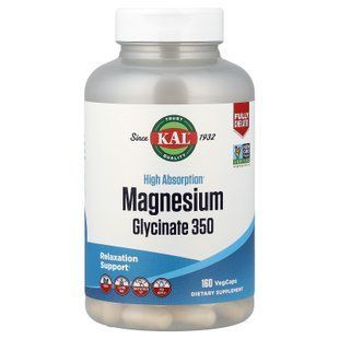 KAL Magnesium Glycinate 350 mg 160 капсул Магній