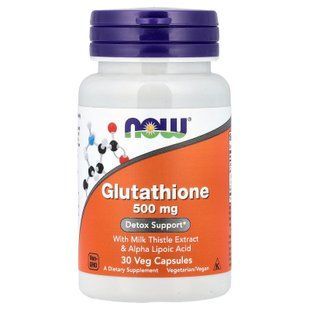 NOW Glutathione 500 mg 30 caps Глутатион