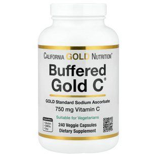 California Gold Nutrition Buffered Gold C 240 капсул Вітамін С