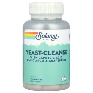 Solaray Yeast-Cleanse 90 VegCaps Очистка и поддержка