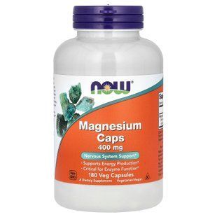 NOW Magnesium Caps 400 mg 180 caps Магний