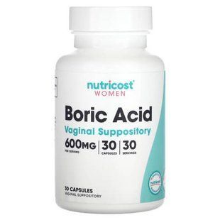 Nutricost Women Boric Acid 600 mg 30 капсул Проти кандидозу