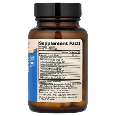 Dr. Mercola Complete Probiotics 30 capsules Пробиотики и пребиотики