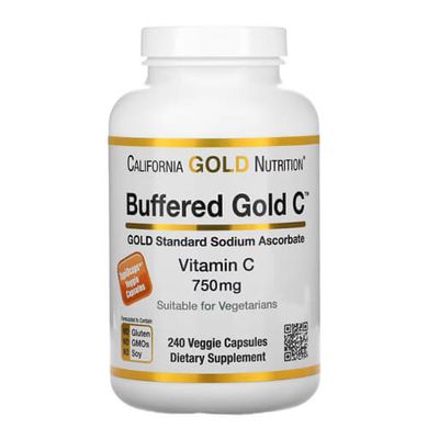 California Gold Nutrition Buffered Gold C 240 капс Витамин С