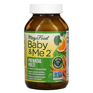 Megafood Baby & Me 2 120 таб Витамины для беременных