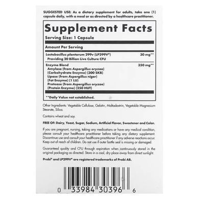 Solgar Probiotic Enzyme Complex 20 Billion CFUs 30 capsules Пробиотики и пребиотики