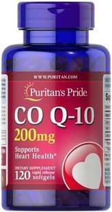 Puritan's Pride CO Q-10 200 mg 120 softgels Коэнзим Q-10