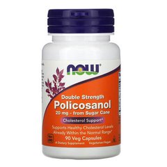 NOW Double Strength Policosanol 20 mg 90 капсул