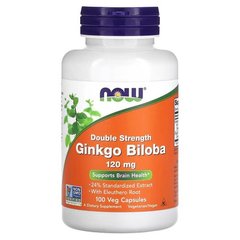 NOW Ginkgo Biloba 120 mg 100 капс. Гинкго билоба