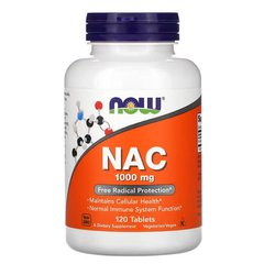 NOW NAC 1000 mg 120 таб NAC (N-ацетил-L-цистеїн)