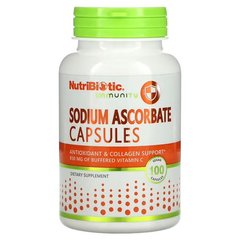 NutriBiotic Sodium Ascorbate 100 капсул Вітамін С