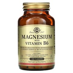 Solgar Magnesium With Vitamin B6 250 таблеток Магній
