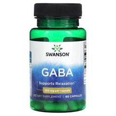 Swanson GABA 250 mg 60 капсул GABA