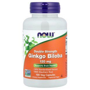 NOW Ginkgo Biloba 120 mg 100 капсул Гінкго Білоба