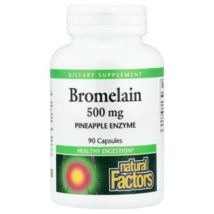 Natural Factors Bromelain 500 mg 90 caps Бромелайн