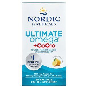 Nordic Naturals Ultimate Omega + CoQ10 60 Soft Gels Омега-3