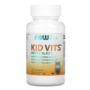 NOW Kid Vits 120 жувальних таблеток Мультивітаміни для дітей