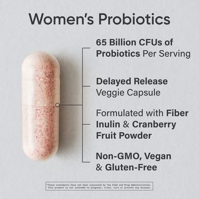 Sports Research Daily Women's Probiotics 65 Billion CFU 30 caps. Пробиотики и пребиотики
