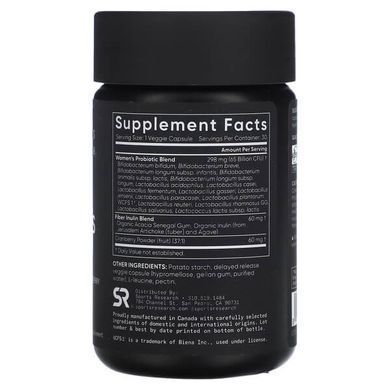 Sports Research Daily Women's Probiotics 65 Billion CFU 30 caps. Пробиотики и пребиотики