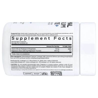 Codeage Liposomal Magnesium Taurate+ 120 растительных капсул Магний