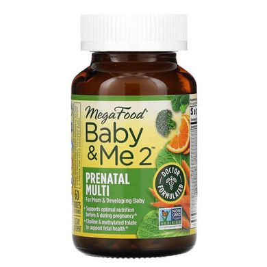 Megafood Baby & Me 2 60 табл Вітаміни для вагітних