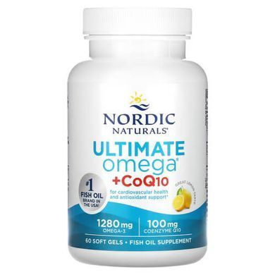 Nordic Naturals Ultimate Omega + CoQ10 60 Soft Gels Омега-3