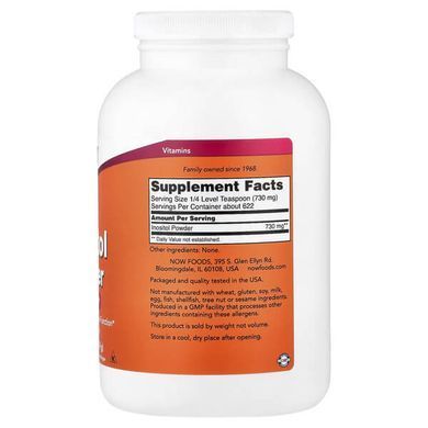 NOW Inositol Powder 454 g Инозитол (B-8)