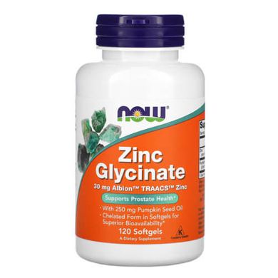 NOW Zinc Glycinate 120 капс Цинк