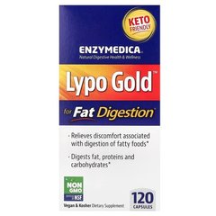Enzymedica Lypo Gold For Fat Digestion 120 капс. Энзимы