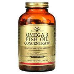 Solgar Omega-3 Fish Oil Concentrate 240 капсул Омега-3
