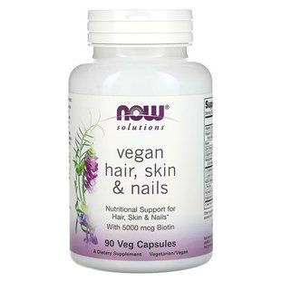 NOW Hair Skin & Nails 90 рослинних капсул Вітаміни для жінок