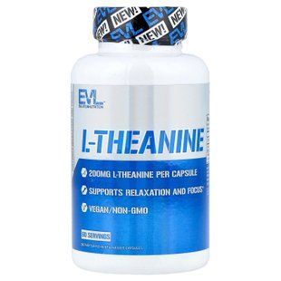 EVLution Nutrition L-Theanine 200 mg 60 капсул Теанін