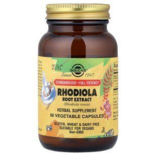 Solgar Rhodiola Root Extract 60 капсул Родіола