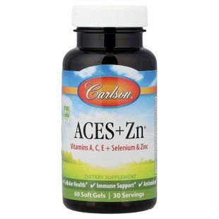 Carlson Aces + Zn 60 softgels Витамин А