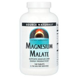 Source Naturals Magnesium Malate 180 tab Магний