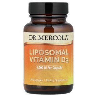 Dr. Mercola Liposomal Vitamin D3 1000 IU 30 капсул Вітамін D