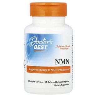 Doctor's Best NMN 200 mg 60 капсул з уповільненим вивільненням Ніацин (B-3)