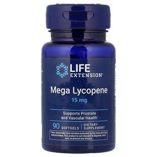 Life Extension Mega Lycopene 15 mg 90 Softgels Ликопин