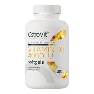 OstroVit Vitamin D3 4000 IU 120 Softgels Витамин D