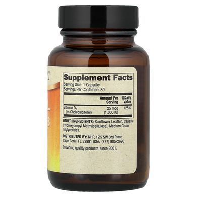 Dr. Mercola Liposomal Vitamin D3 1000 IU 30 капс. Витамин D