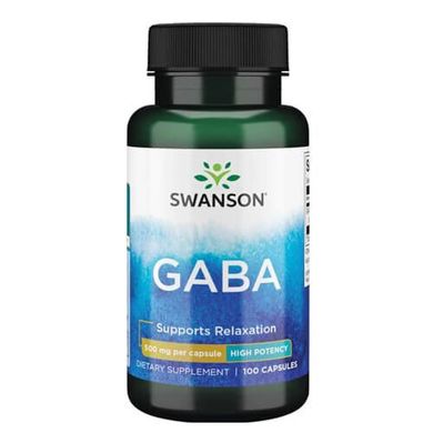Swanson GABA 500 mg 100 капсул GABA
