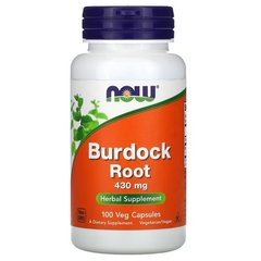NOW Burdock Root 430 mg 100 капсул Інші екстракти