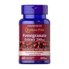 Puritan's Pride Pomegranate Extract 250 mg 60 капсул Інші екстракти