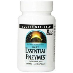 Source Naturals Daily Essential Enzymes 500 mg 60 капсул Ензими