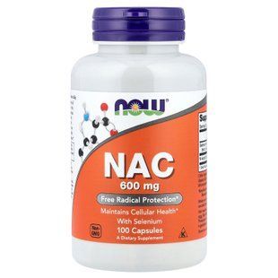 NOW NAC 600 mg 100 caps NAC (N-ацетил-L-цистеин)