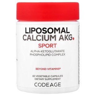 Codeage Liposomal Calcium AKG 700 mg 60 Vegetable Capsules Кальций