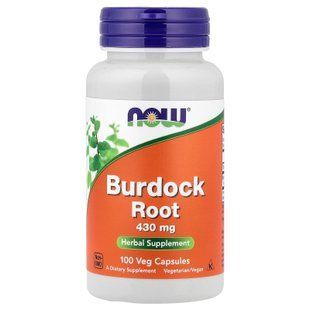 NOW Burdock Root 430 mg 100 капсул Інші екстракти