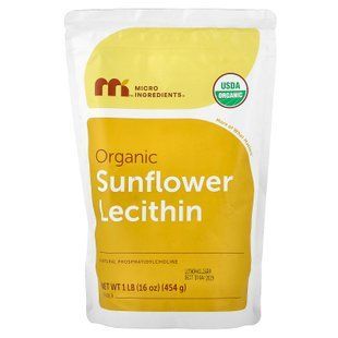 Micro Ingredients Organic Sunflower Lecithin Powder 454 g Лецитин